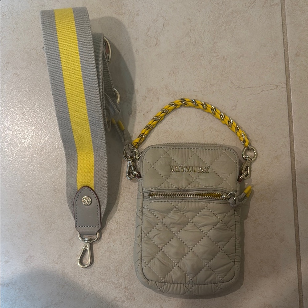 MZ Wallace Quilted Crossbody Bag with Strap